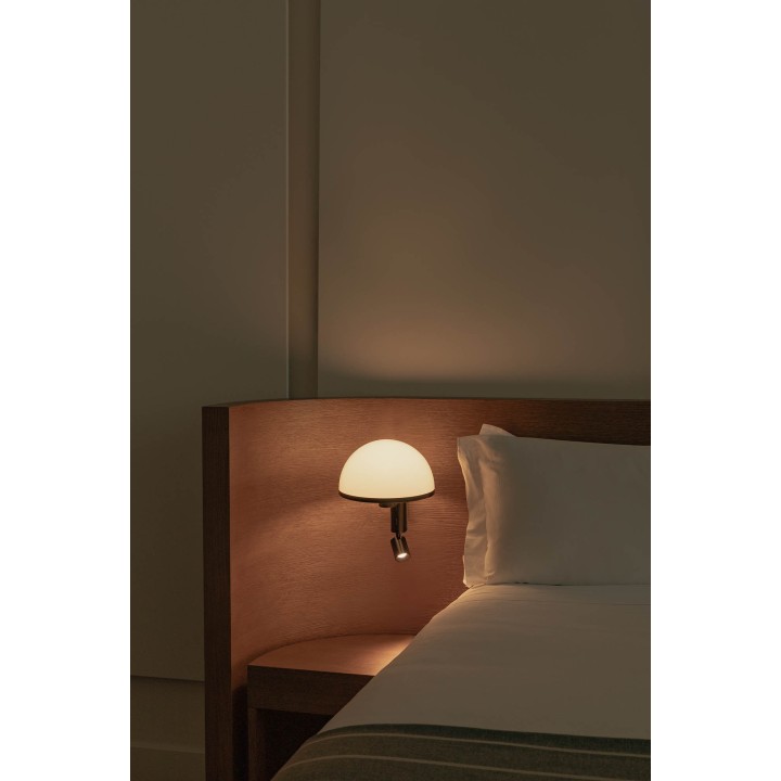 Faro DOME Aplique negro con lector LED - Faro 29911