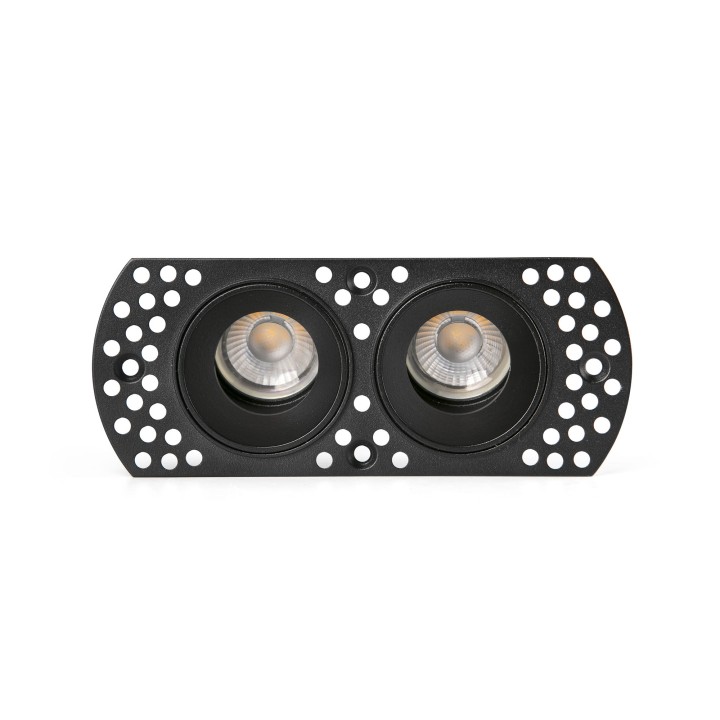 Faro FLIC 2L Lámpara Empotrable orientable Trimless negro MR11 GU10 - Faro 44113