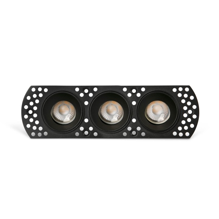 Faro FLIC 3L Lámpara Empotrable orientable Trimless negro MR11 GU10 - Faro 44115