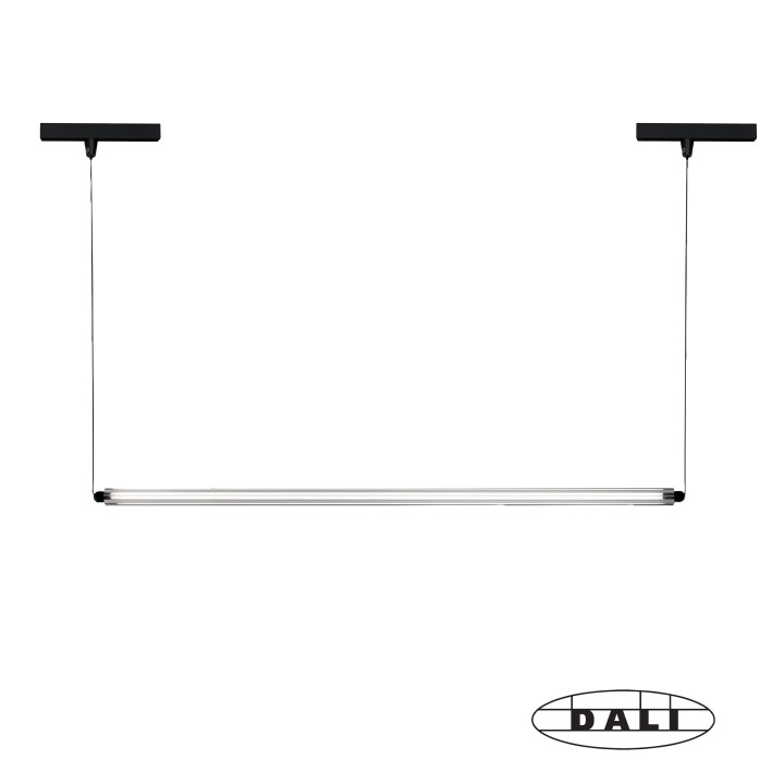 Faro NESO SLIM LUMINA 1200 1L Colgante horizontal negro 24W 2700K DALI - Faro 64682241D