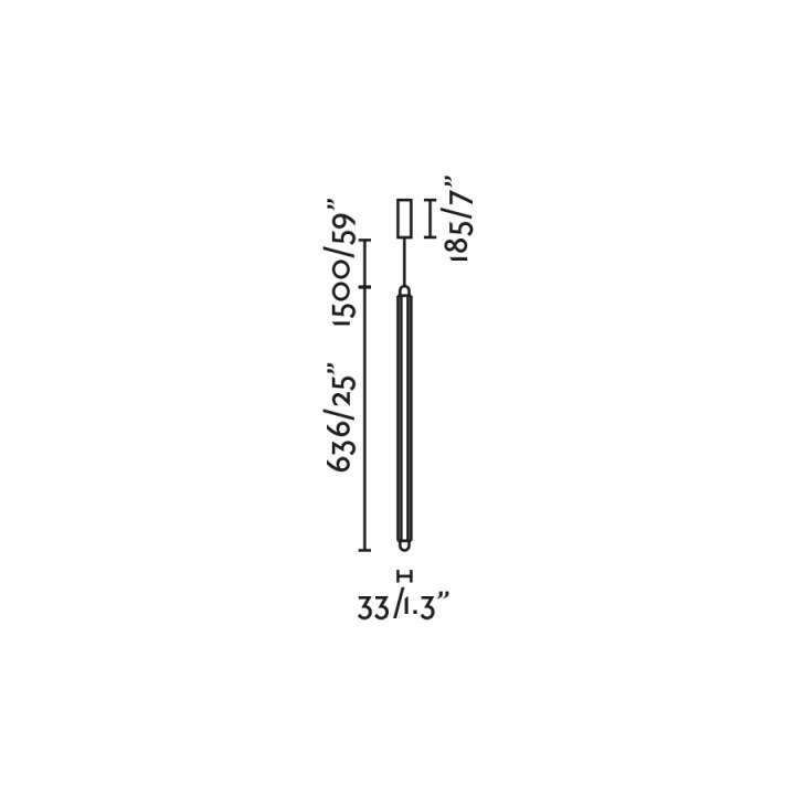 Faro LUMINA 600 1L Colgante negro 12W 2700K - Faro 64602-211
