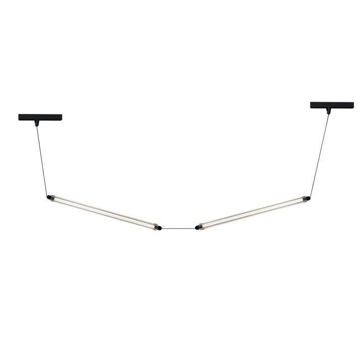 Faro NESO SLIM LUMINA 600 2L Colgante negro 24W 2200K - Faro 64622141