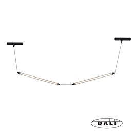 Faro NESO SLIM LUMINA 600 2L Colgante negro 24W 2200K DALI - Faro 64622141D