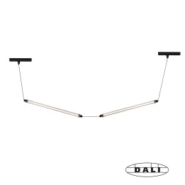 Faro NESO SLIM LUMINA 600 2L Colgante negro 24W 2700K DALI - Faro 64622241D