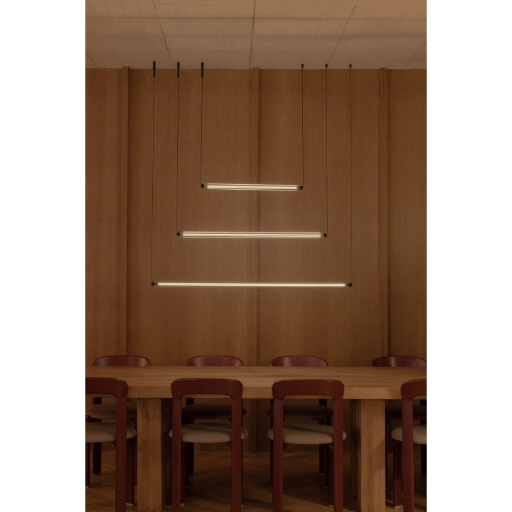 Faro LUMINA 900 1L Colgante horizontal negro 12W 2200K - Faro 64672-111