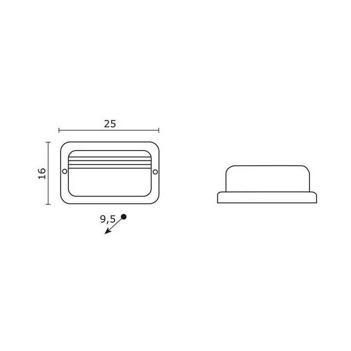Aplique de Exterior PRIMA IP44 60W E27 Negro