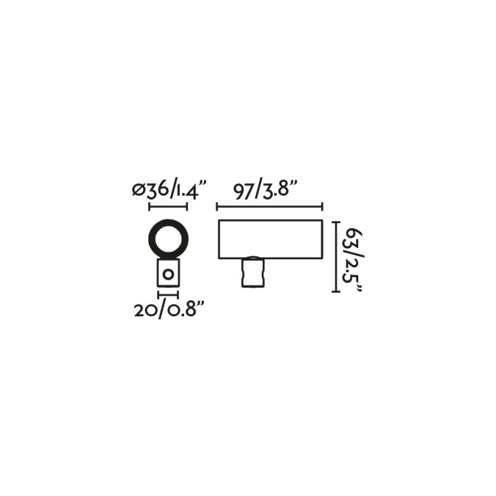Faro CLAP Proyector marrón 6W 2700K 38° para Exterior - Faro 75702-423