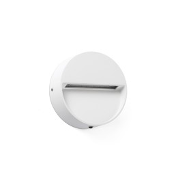 Faro DUNE R Aplique redondo blanco mate de 3W 4CCT para Exterior - Faro 71961