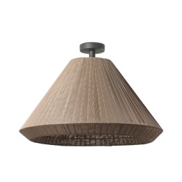 Faro SAIGON OUT T70 M Colgante fija crema para Exterior - Faro 71621-06