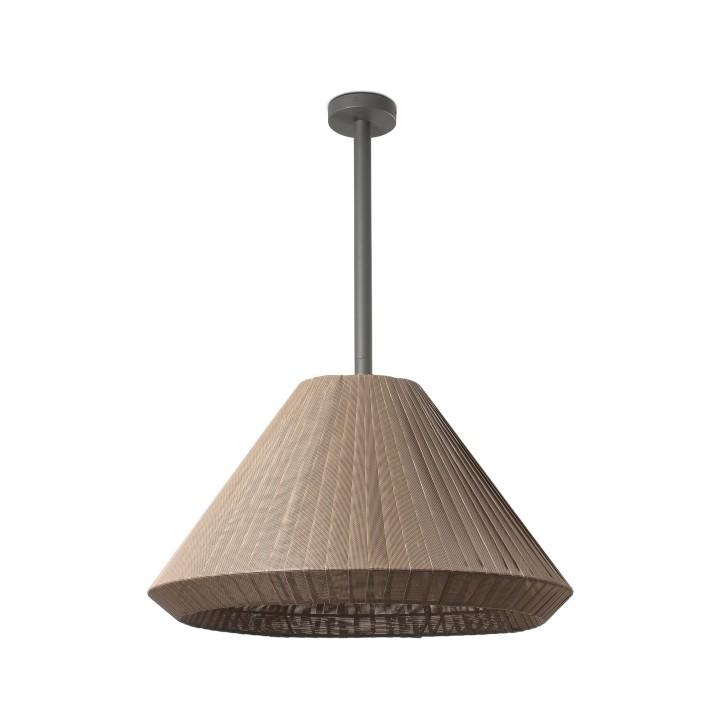 Faro SAIGON OUT T70 M Colgante fija café para Exterior - Faro 71622-06