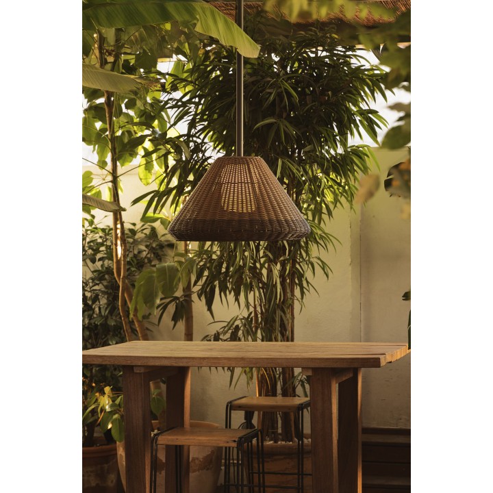 Faro SAIGON OUT W70 M Colgante fija marrón para Exterior - Faro 71622-07