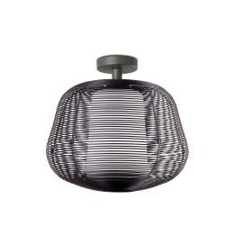 Faro NARA S Colgante fija negro 1xE27 para Exterior - Faro 72109-156