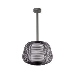 Faro NARA M Colgante fija negro 1xE27 para Exterior - Faro 72110-156
