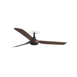 Faro PUNT RECESSED M Ventilador de techo negro/nogal - Faro 33817R