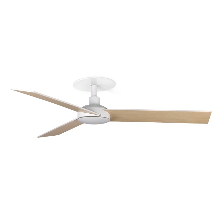 Faro RUDDER RECESSED 3 S Ventilador de techo blanco/fresno - Faro 34295R
