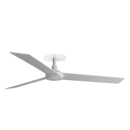 Faro RUDDER RECESSED 3 L Ventilador de techo blanco/fresno - Faro 34297R