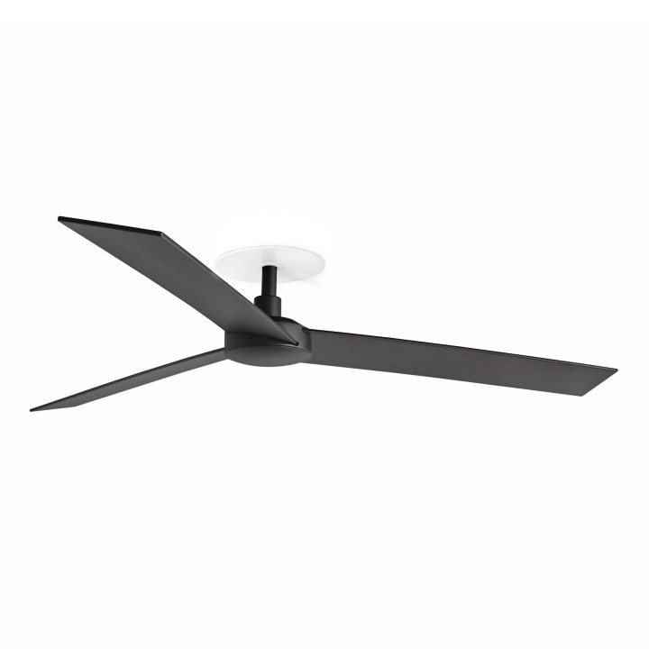 Faro RUDDER RECESSED 3 L Ventilador de techo negro/nogal - Faro 34298R