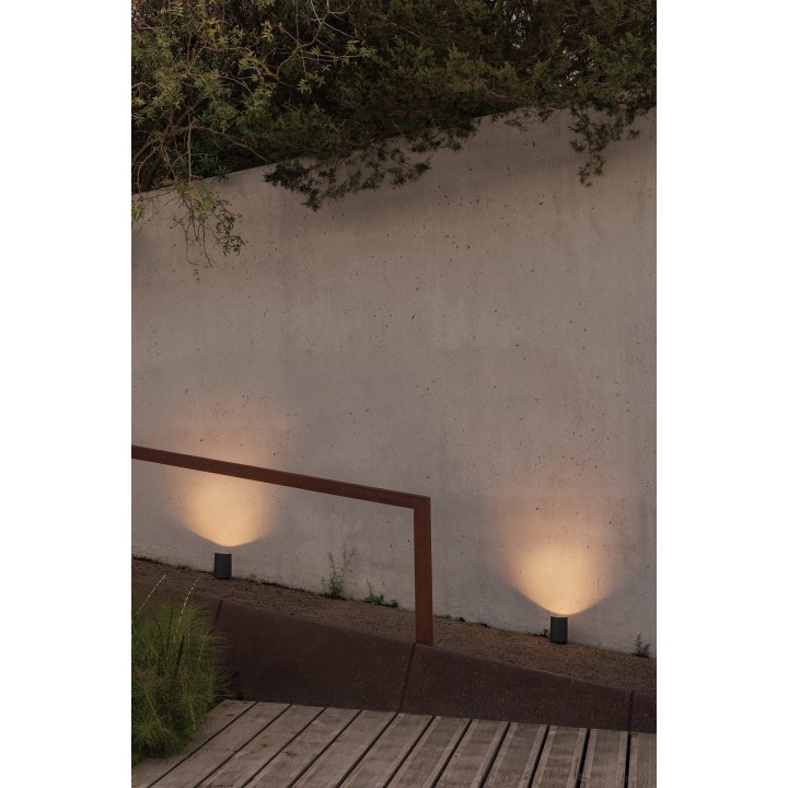 Faro NOBORU SLIM Bañador de pared orientable gris oscuro GU10 para Exterior - Faro 70837