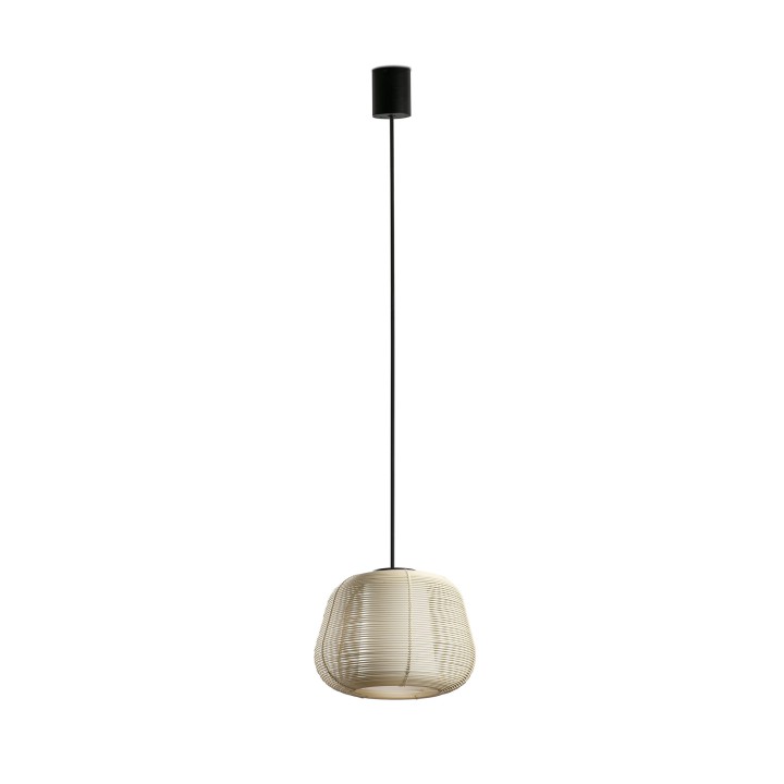 Faro NARITA Colgante con florón beige para Exterior - Faro 72126-159