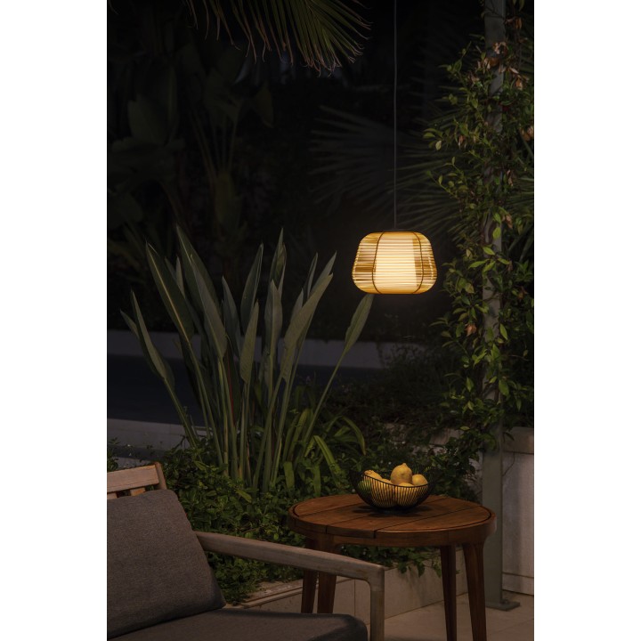 Faro NARITA Colgante con florón beige para Exterior - Faro 72126-159