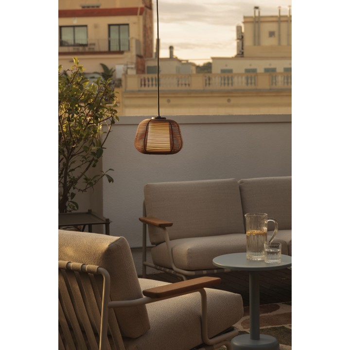 Faro NARITA Colgante con florón marrón óxido para Exterior - Faro 72126-161