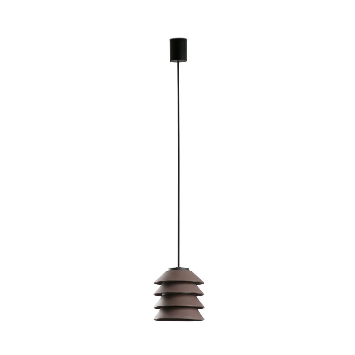 Faro TOBA Colgante con florón marrón para Exterior - Faro 72126-165