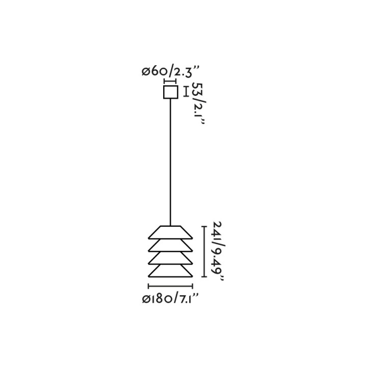 Faro TOBA Colgante con florón marrón para Exterior - Faro 72126-165