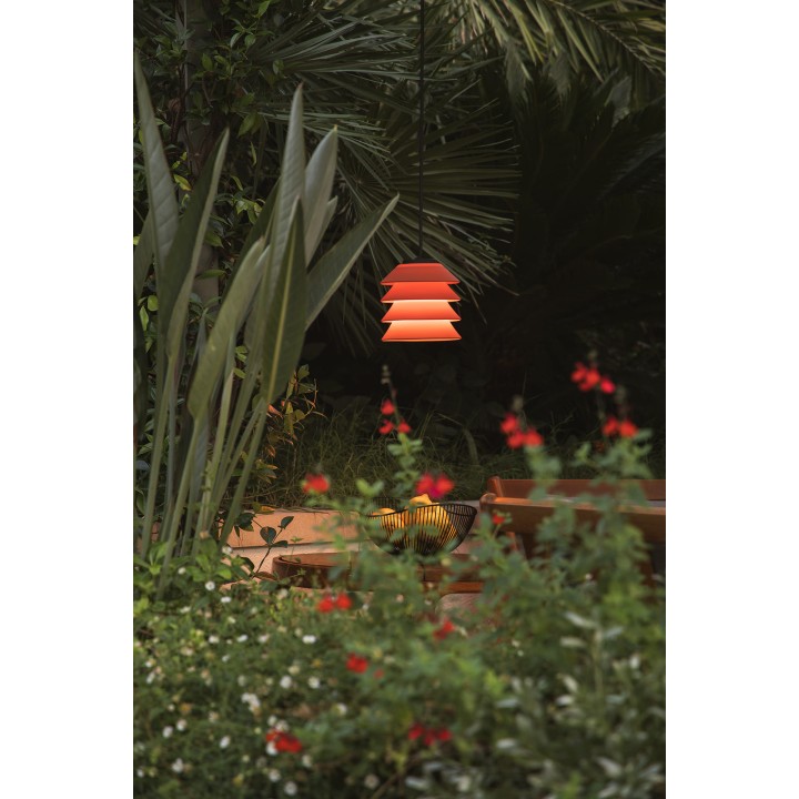 Faro TOBA Colgante con florón naranja para Exterior - Faro 72126-166