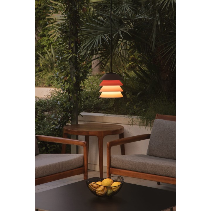 Faro TOBA Colgante con florón multicolor para Exterior - Faro 72126-167