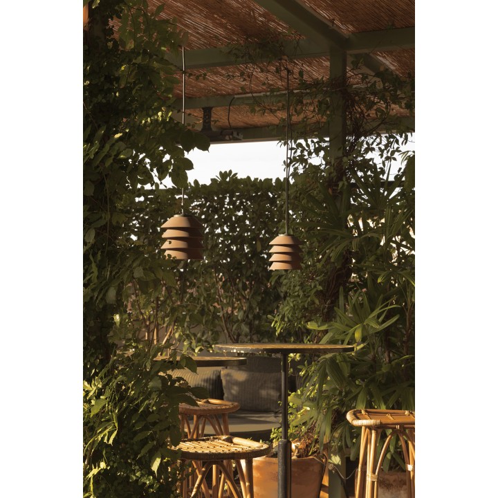 Faro TOBA Sistema colgante marrón para Exterior - Faro 72127-165