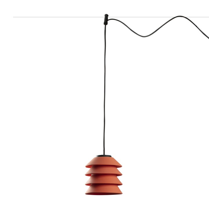 Faro TOBA Sistema colgante naranja para Exterior - Faro 72127-166