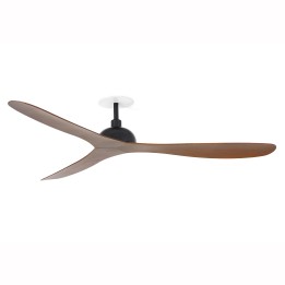 Faro GOTLAND RECESSED M Ventilador de techo negro/nogal - Faro 33447R