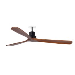 Faro LANTAU RECESSED L Ventilador de techo negro/nogal - Faro 33516DCR