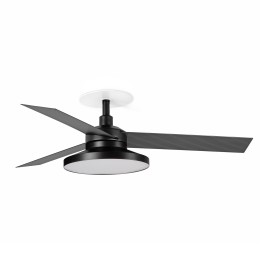 Faro CRUISER RECESSED TAK S Ventilador de techo negro/aluminio 3000K - Faro 34285R2N