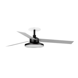 Faro CRUISER RECESSED TAK L Ventilador de techo negro/aluminio 3000K - Faro 34286R2N