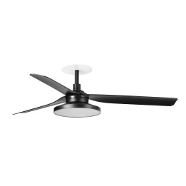 Faro PUNT RECESSED TAK M Ventilador de techo negro 3000K - Faro 33815R2N