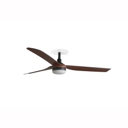 Faro PUNT RECESSED M Ventilador de techo negro/nogal 20W SWT - Faro 33817R1S