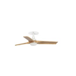 Faro HEYWOOD RECESSED LED S Ventilador de techo blanco/pino 10W SWT - Faro 33805R1S