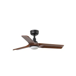 Faro HEYWOOD LED S Ventilador de techo negro/nogal 10W SWT - Faro 338061S