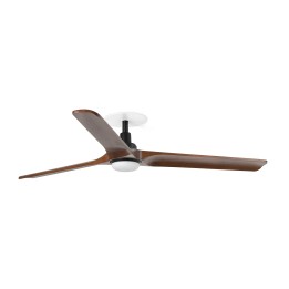 Faro HEYWOOD RECESSED LED L Ventilador de techo negro/nogal 10W SWT Wall Control - Faro 33809R1S