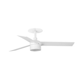 Faro RUDDER RECESSED TEK 4 S Ventilador de techo blanco/fresno 3000K - Faro 34295R3N