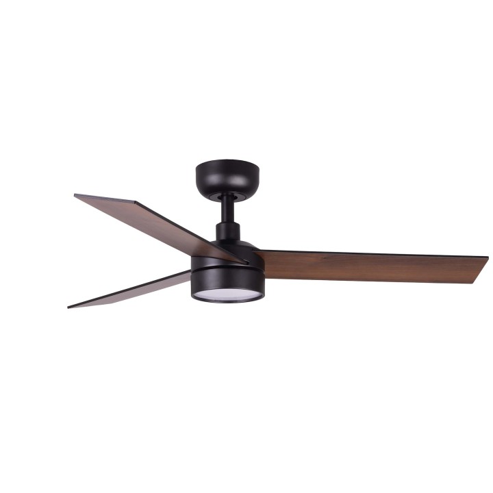 Faro RUDDER 3 S Ventilador de techo negro/nogal 20W SWT - Faro 342961S
