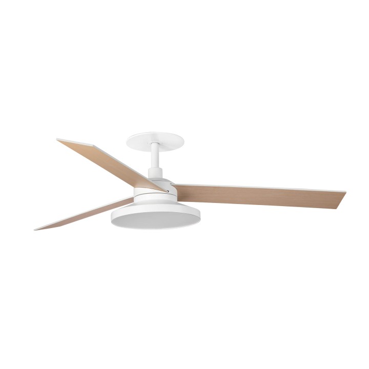 Faro RUDDER RECESSED TAK 3 L Ventilador de techo blanco/fresno 2700K - Faro 34297R2W