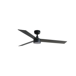 Faro RUDDER 3 L Ventilador de techo negro/nogal 20W SWT - Faro 342981S