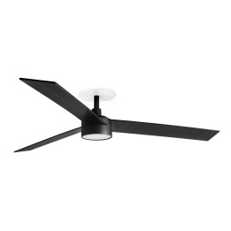 Faro RUDDER RECESSED 3 L Ventilador de techo negro/nogal 20W SWT - Faro 34298R1S