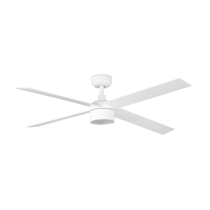 Faro RUDDER TEK 4 L Ventilador de techo blanco/fresno 3000K - Faro 343553N