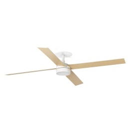 Faro RUDDER RECESSED 4 L Ventilador de techo blanco/fresno 20W SWT - Faro 34355R1S