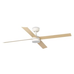 Faro RUDDER 4 L Ventilador de techo blanco/fresno 20W SWT TUYA - Faro 34355WT1S