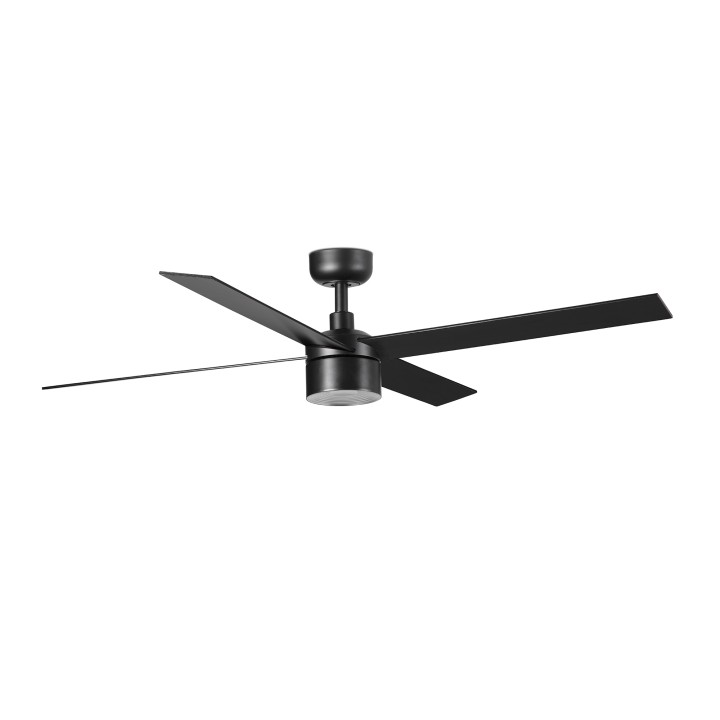 Faro RUDDER TEK 4 L Ventilador de techo negro/nogal 4000K - Faro 343563C