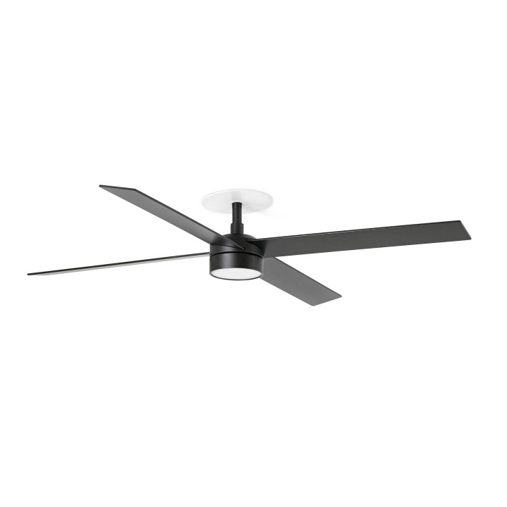 Faro RUDDER RECESSED 4 L Ventilador de techo negro/nogal 20W SWT - Faro 34356R1S